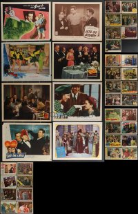 3a0321 LOT OF 39 1940S LOBBY CARDS 1940s great scenes from a variety of different movies!