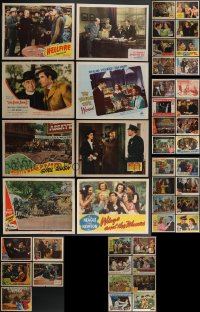 3a0313 LOT OF 45 1940S LOBBY CARDS 1940s great scenes from a variety of different movies!