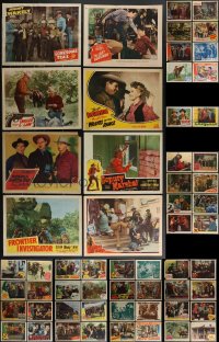 3a0293 LOT OF 74 1940S COWBOY WESTERN LOBBY CARDS 1940s great scenes from several different movies!