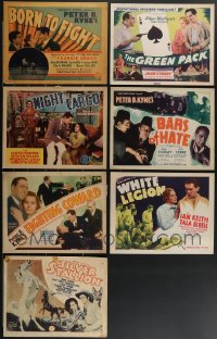 3a0388 LOT OF 7 MOSTLY 1930S TITLE CARDS 1930s great images from a variety of different movies!