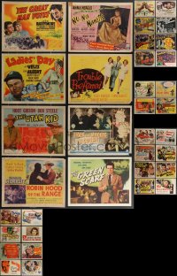 3a0315 LOT OF 44 1940S TITLE CARDS 1940s scenes from several different movies!