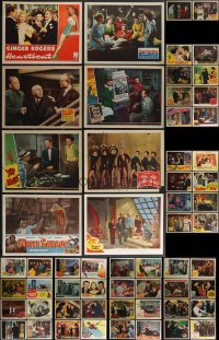 3a0292 LOT OF 74 MOSTLY 1940S LOBBY CARDS 1940s great images from a variety of different movies!