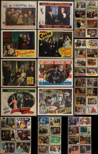 3a0303 LOT OF 62 MOSTLY 1940S LOBBY CARDS 1940s great images from a variety of different movies!