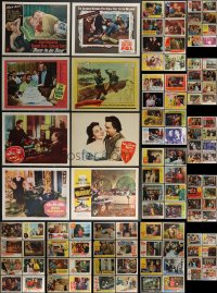 3a0285 LOT OF 112 1950S LOBBY CARDS 1950s great scenes from a variety of different movies!