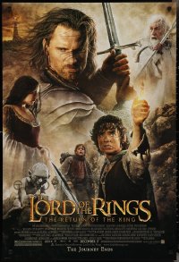 3a0747 LOT OF 20 UNFOLDED DOUBLE-SIDED 27X40 LORD OF THE RINGS: THE RETURN OF THE KING ONE-SHEETS 2003