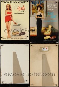 3a0010 LOT OF 2 AYDS STANDEE ADVERTISING POSTERS 1950s vitamin & mineral weight loss candy!