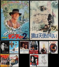 3a0608 LOT OF 12 UNFOLDED JAPANESE B2 POSTERS 1970s-1990s a variety of cool movie images!