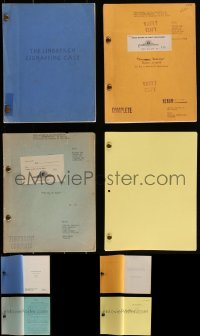 3a0135 LOT OF 4 HISTORICAL DRAMA MOVIE SCRIPTS 1930s-1990s The Lindbergh Kidnapping Case & more!