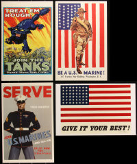 3a0119 LOT OF 4 11X17 REPRO PHOTOS OF OF WAR POSTERS 2000s a variety of cool artwork images!