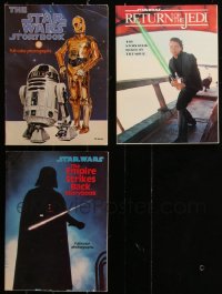 3a0462 LOT OF 3 STAR WARS SOFTCOVER STORYBOOKS 1970s-1980s each from the first three movies!