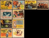 3a0375 LOT OF 10 TITLE CARDS 1940s-1950s great images from a variety of different movies!