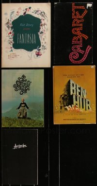 3a0230 LOT OF 5 SOUVENIR PROGRAM BOOKS 1940s-1970s great images & info from a variety of movies!