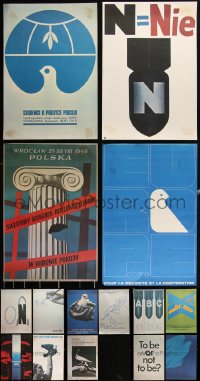 3a0578 LOT OF 15 UNFOLDED 13x19 NON-US SPECIAL POSTERS 1960s-1970s a variety of cool images!