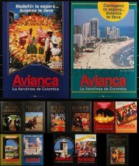 3a0696 LOT OF 16 UNFOLDED NON-US TRAVEL POSTERS 1980s-2000s Colombia, South Pacific & more!