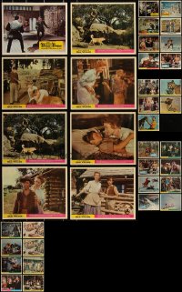 3a0526 LOT OF 37 WALT DISNEY ENGLISH FRONT OF HOUSE LOBBY CARDS 1960s-1970s incomlete sets!