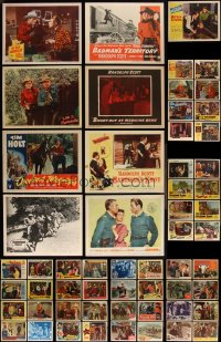 3a0294 LOT OF 73 1950S COWBOY WESTERN LOBBY CARDS 1950s great scenes from several movies!
