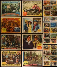 3a0319 LOT OF 40 1930S-40S GENE AUTRY COWBOY WESTERN LOBBY CARDS 1930s-1940s great movie scenes!