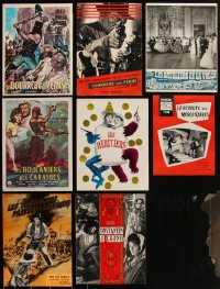 3a0431 LOT OF 8 FRENCH PROMO BROCHURES 1960s great images from a variety of different movies!