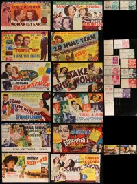 3a0420 LOT OF 14 MOSTLY FORMERLY FOLDED 1940S MGM HERALDS 1940s from several different movies!