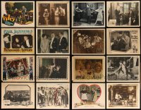 3a0360 LOT OF 16 SILENT SCENE LOBBY CARDS 1910s-1920s scenes from several different movies!
