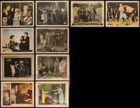 3a0376 LOT OF 10 SILENT SCENE LOBBY CARDS 1910s-1920s great scenes from several different movies!
