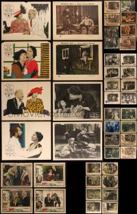 3a0314 LOT OF 44 SILENT SCENE LOBBY CARDS 1910s-1920s great scenes from several different movies!