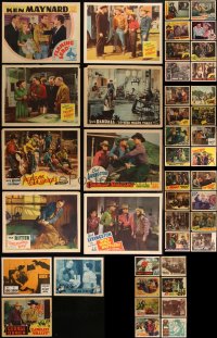 3a0309 LOT OF 51 MOSTLY 1940S COWBOY WESTERN LOBBY CARDS 1940s great scenes from several movies!