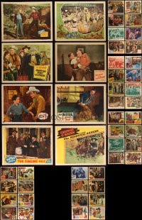 3a0297 LOT OF 67 MOSTLY 1940S COWBOY WESTERN LOBBY CARDS 1940s great scenes from several movies!