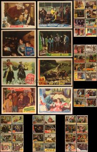 3a0308 LOT OF 52 1940S COWBOY WESTERN LOBBY CARDS 1940s great scenes from several movies!