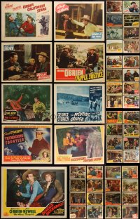 3a0311 LOT OF 49 1940S COWBOY WESTERN LOBBY CARDS 1940s great scenes from several movies!