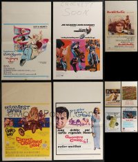3a0033 LOT OF 13 FORMERLY FOLDED WINDOW CARDS 1960s-1970s great images from a variety of movies!