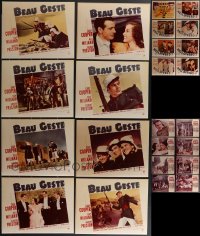 3a0430 LOT OF 24 11X14 REPRO PHOTOS OF LOBBY CARDS 2000s Beau Geste, Hell Divers, Bengal LAncer