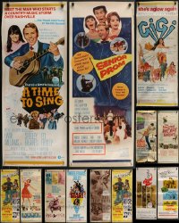 3a0558 LOT OF 13 FORMERLY FOLDED INSERTS 1950s-1960s great images from a variety of movies!