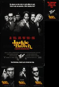 3a0754 LOT OF 5 UNFOLDED SINGLE-SIDED 27X40 JACKIE BROWN ONE-SHEETS 1997 Quentin Tarantino!