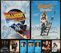 3a0701 LOT OF 9 MOSTLY FORMERLY FOLDED NON-US POSTERS 1980s-2010s a variety of cool movie images!