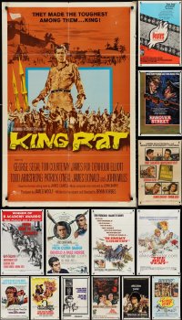3a0265 LOT OF 19 FOLDED ONE-SHEETS 1960s-1970s great images from a variety of different movies!