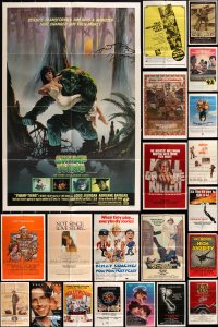 3a0240 LOT OF 62 FOLDED ONE-SHEETS 1960s-1980s great images from a variety of different movie!