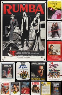 3a0092 LOT OF 15 FOLDED FRENCH ONE-PANELS 1970s-1980s great images from a variety of movies!