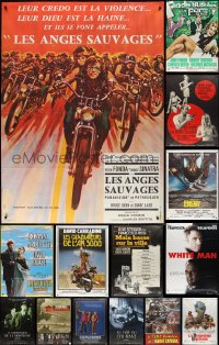 3a0093 LOT OF 14 FOLDED FRENCH ONE-PANELS 1970s-2010s great images from a variety of movies!