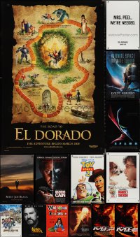3a0749 LOT OF 16 UNFOLDED MOSTLY DOUBLE-SIDED 27X40 ONE-SHEETS 1990s-2000s cool movie images!