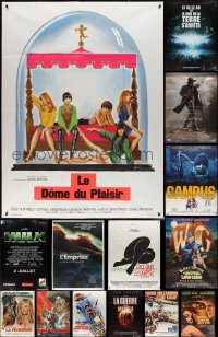 3a0087 LOT OF 19 FOLDED FRENCH ONE-PANELS 1960s-2000s great images from a variety of movies!