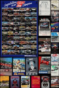 3a0732 LOT OF 38 CAR RACING RELATED SPECIAL POSTERS 1980s-1990s cool automobile sports images!