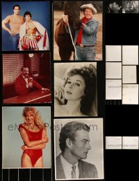 3a0414 LOT OF 8 OVERSIZED COLOR & BLACK & WHITE STILLS 1980s great portraits of top stars!