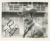 3b0856 BURT REYNOLDS signed 8x10 REPRO photo 1980s great close up wearing hat & jacket in Hooper!