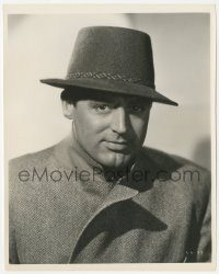 3b0860 CARY GRANT 8x10 still 1938 great close portrait wearing cool coat & hat by John Miehle!