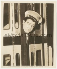 3b0977 LOU COSTELLO 8.25x10 still 1942 his head is stuck in the bus doors in Pardon My Sarong!