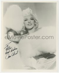 3b0980 MAE WEST signed 8x10 REPRO photo 1980s glamorous portrait of the beautiful star wearing fur!