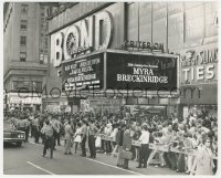 3b0999 MYRA BRECKINRIDGE candid 8x10 still 1970 outside Bond Criterion theater for the premiere!
