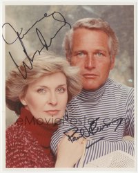 3b1019 PAUL NEWMAN/JOANNE WOODWARD signed color 8x10 REPRO photo 1980s the legendary husband & wife!