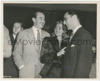 3b1036 RITA HAYWORTH 8x10 key book still 1946 hosting party for Columbia right before she made Gilda!